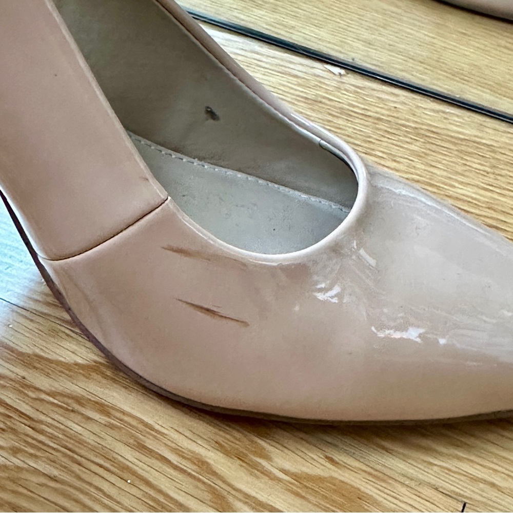 Sam Edelman Hazel Sling in Beige Patent Leather 7.5 - Picture 9 of 12